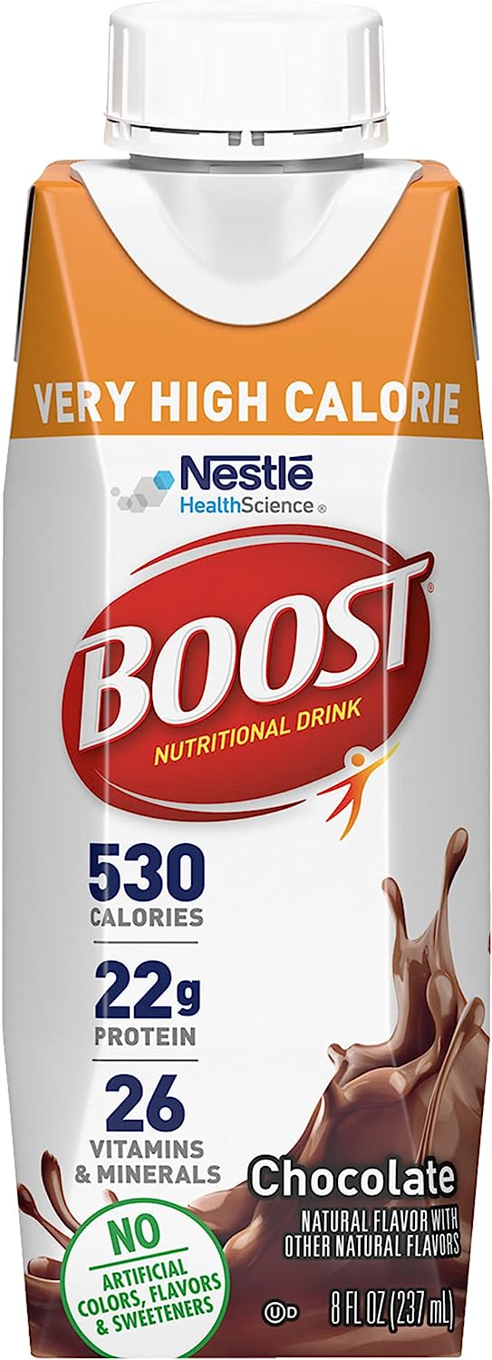 BOOST Very High Calorie Nutritional Drink, Very Vanilla, 8 Fl Oz (Pack of 24) - Image 1